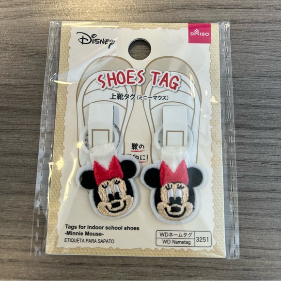 Disney Other - Disney Minnie Mouse Shoe Tags - Red and Black